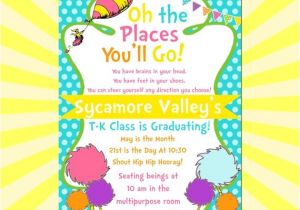 Dr Seuss Graduation Invitations the Places You 39 Ll Go 5×7 Diy Printable Graduation