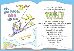 Dr Seuss themed Baby Shower Invitations Dr Seuss Baby Shower Invitation