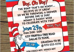 Dr Seuss themed Baby Shower Invitations Dr Seuss theme It S A Boy Baby Shower Invitation On Etsy