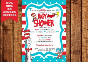 Dr Suess Baby Shower Invitation the Best themes for A Twin Baby Shower Baby Ideas