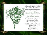 Dragon Wedding Invitations Dragon Invitation Rsvp Celtic Dragon by Katetaylordesigns
