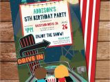 Drive In Movie Birthday Party Invitations Drive In Movie Party Invitation Drive In Party