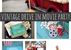 Drive In Movie Birthday Party Invitations Vintage Drive In Movie Party Pretty My Party