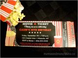 Drive In Movie Party Invitations Drive In Movie Birthday Party Moms Munchkins