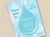 Drop In Baby Shower Invitations Raindrop Baby Shower Invitation by Freshlycutcards On Etsy
