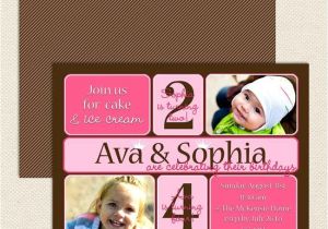 Dual Graduation Party Invitations Dual Birthday Party Invitations Lil 39 Sprout Greetings