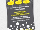 Duck Baby Shower Invitations Boy Baby Shower Invitations Rubber Duck Ducky Duckie Gender