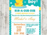 Duck Baby Shower Invitations Boy Rubber Duck Baby Shower Invitation Personalized
