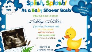 Duck Baby Shower Invitations Boy the Best Wording for Boy Baby Shower Invitations