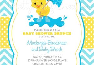 Duck themed Baby Shower Invitations Little Duck Baby Shower Invitation U Print 4 to Choose