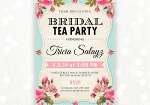 E Cards Bridal Shower Invitations How to Select the Tea Party Bridal Shower Invitations