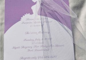 E Invitations Bridal Shower Bridal Shower Invitations Bride Silhouette by
