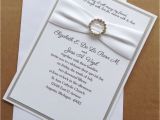 Ebay Wedding Invitations Silver and White Wedding Invitation Set Ebay