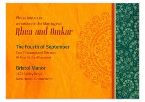 Ecards for Wedding Invitation Indian orange Flair Indian Wedding Invitations Cards On Pingg Com