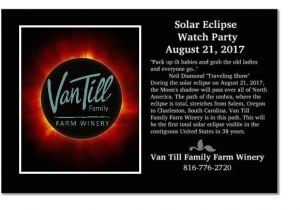 Eclipse Party Invitations Van Till Family Farm Winery Kansas City area Winery