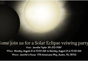 Eclipse Party Invitations Viewing Party Free Line Invitations