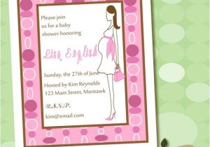 Eco Friendly Baby Shower Invitations Pregnant Fashionista Eco Friendly Baby Shower Invitation