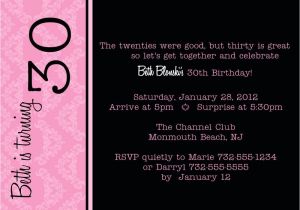 Editable 30th Birthday Invitations Free Printable 30th Birthday Party Invitation Templates