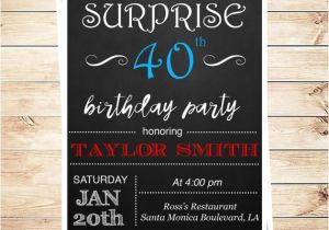 Editable 30th Birthday Invitations Printable Surprise 30th Birthday Party by Diypartyinvitation