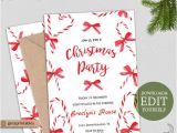 Editable Holiday Party Invitation Editable Christmas Party Invitation Holiday Party