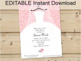 Editable Wedding Invitation Templates Editable Instant Download Bridal Shower Invitation