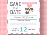 Editable Wedding Invitation Templates Wedding Invitation Card Template Vector Illustration