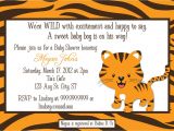 Electronic Baby Shower Invites Tiger Digital Baby Shower or Birthday Invitation by