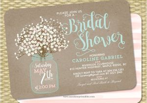 Electronic Bridal Shower Invitation Templates Printable Bridal Shower Invitations