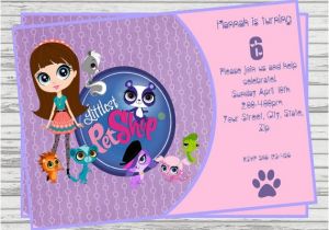Electronic Party Invitations Uk Littlest Pet Shop Digital Birthday Invitation