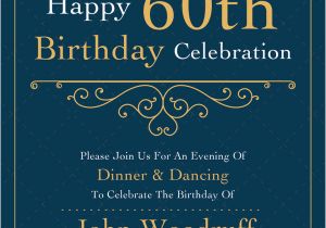 Elegant 60th Birthday Invitation Templates 23 60th Birthday Invitation Templates Psd Ai Free