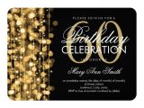 Elegant 60th Birthday Invitation Templates Elegant 60th Birthday Party Sparkles Gold Invitation