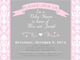 Elegant Baby Shower Invitations for Girls Baby Shower Invitations Hot Pink and Grey Baby Shower