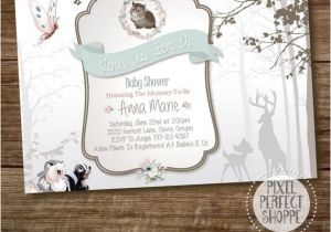 Elegant Baby Shower Invitations for Girls Bambi Baby Shower Invitation Girl Shower Party Party