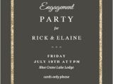 Elegant Birthday Invitation Free Template Elegant Gold Engagement Party Invitation Template Free