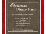 Elegant Christmas Dinner Party Invitations Elegant Holiday Christmas Dinner Party Invitation