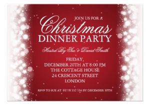 Elegant Christmas Dinner Party Invitations Magic Christmas Invitations 800 Magic Christmas