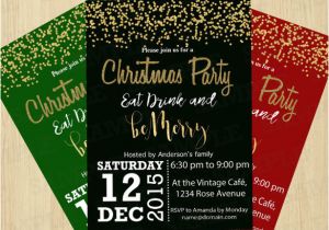 Elegant Christmas Party Invitation Template Free Download Free Word Templates