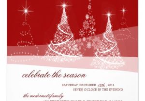 Elegant Christmas Party Invitations Free Elegant Red White Holiday Christmas Party 5 25 Quot Square