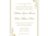 Elegant Gold Wedding Invitation Template Elegance Wedding Invitation Gold Wedding Template Shop