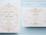 Elegant Gold Wedding Invitation Template Elegant Wedding Invitation Template Classic Wedding