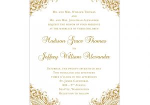 Elegant Gold Wedding Invitation Template Vintage Wedding Invitation Gold Wedding Template Shop