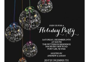Elegant Party Invitation Template Elegant Christmas Ball Holiday Party Invitation Zazzle