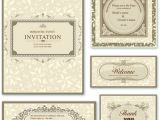 Elegant Wedding Invitation Designs Free Free Elegant Wedding Invitation Card Design Vector 01