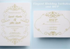 Elegant Wedding Invitation Template Elegant Wedding Invitation Template Classic Wedding