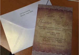 Elegant Wedding Invites Reviews Rustic Burlap Wedding Invitations Ewi249 as Low as 0 94