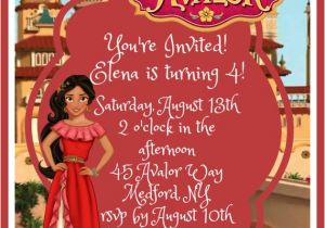 Elena Of Avalor Birthday Invitation Template Elena Of Avalor Birthday Invitation Digital Download