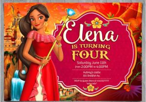 Elena Of Avalor Birthday Invitation Template Elena Of Avalor Invitation Disney Princess Elena Invite
