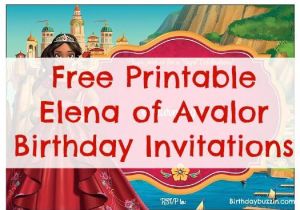 Elena Of Avalor Birthday Invitation Template Free Printable Elena Of Avalor Birthday Invitations