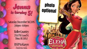 Elena Of Avalor Party Invitations Elena Of Avalor Birthday Invitations Kustom Kreations