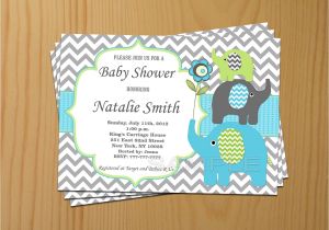 Elephant Baby Shower Invitations for Boys Boy Baby Shower Invitation Elephant Baby Shower Invitations